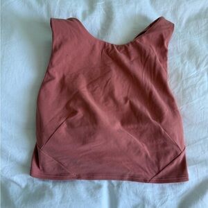 Women's Lululemon Crop Top - Salmon Pink